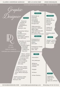 cv original graphic designer