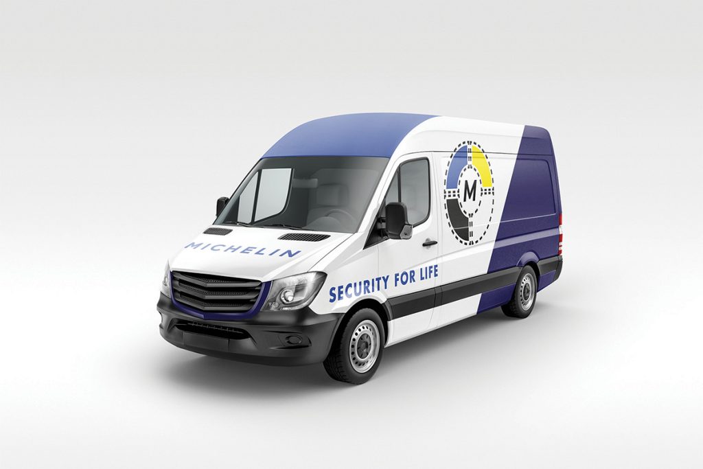 Logo michelin sur camion